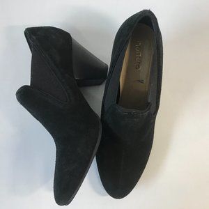 Nurture Womens Black Suede Ankle Boots Size 7.5